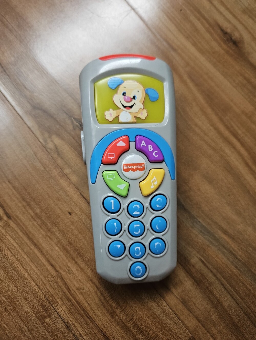 Fisher-Price Gray Toy Remote with Blue, Yellow and Green Buttons